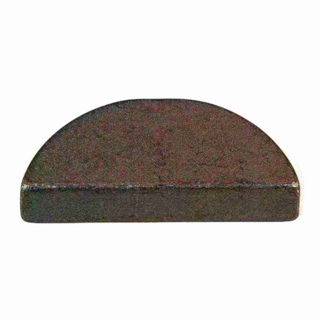 MIDWEST FASTENER Woodruff Key, 3/16 x 7/8 in Key Size, 11 SAE Number, Steel Zinc, 10 PK 60932